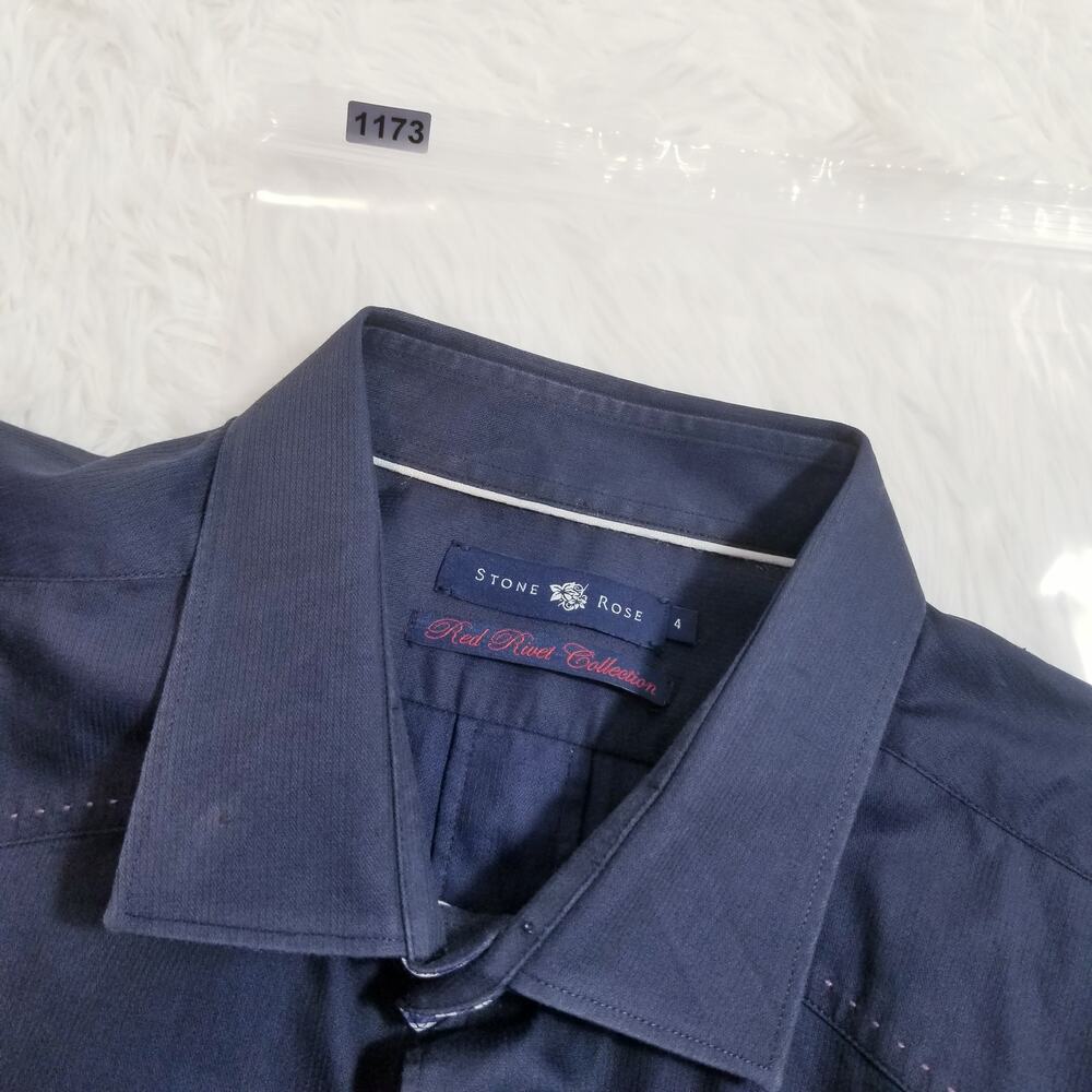 Stone Rose Red Rivet Collection Button Up Dress Shirts - Picture 14 of 14